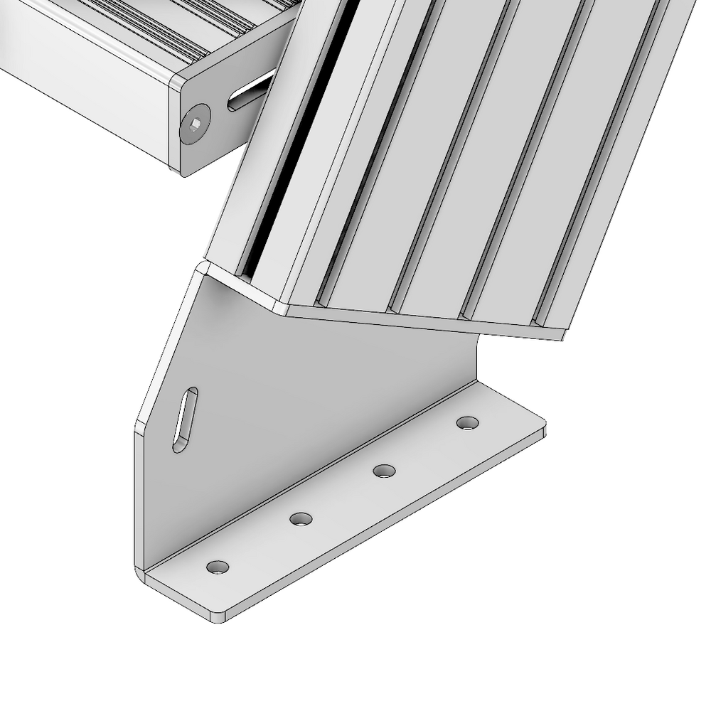 43-430-1 MODULAR SOLUTIONS 30 DEG STAIR CONNECTOR  30 DEG CONNECTION FOR 45MM X 180MM STAIR STRINGER
